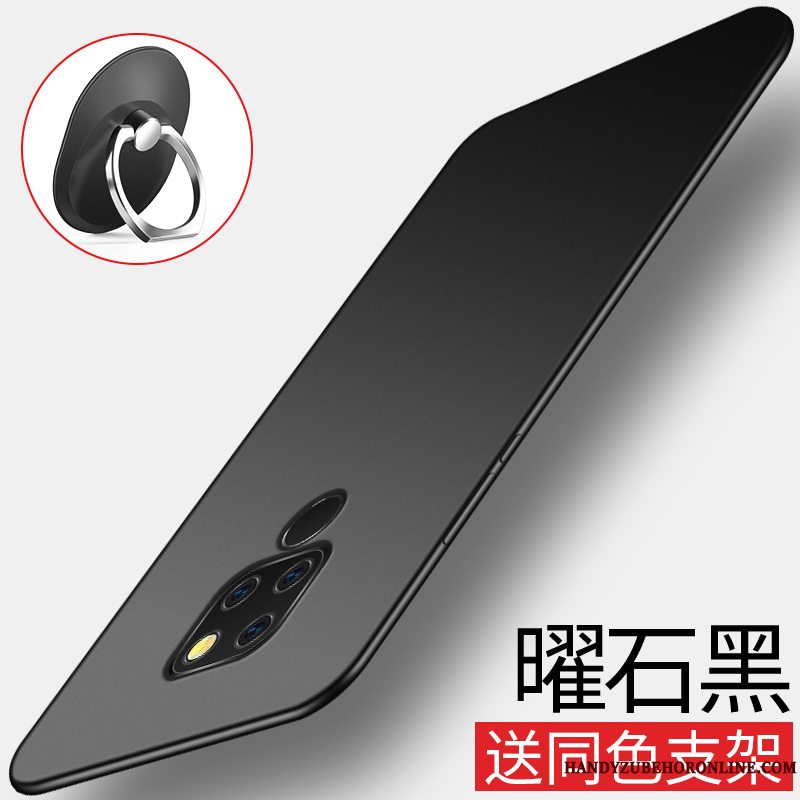 Etui Huawei Mate 20 Beskyttelse Af Personlighed Sort, Cover Huawei Mate 20 Blød Nubuck Telefon