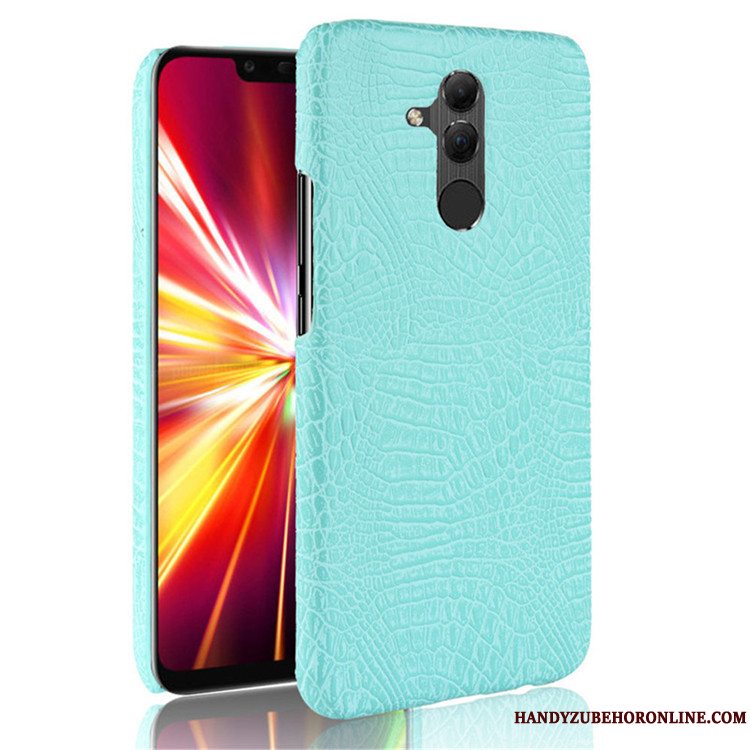 Etui Huawei Mate 20 Lite Beskyttelse Grøn Telefon, Cover Huawei Mate 20 Lite Hård Krokodille Mønster