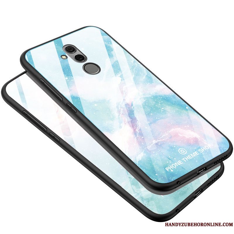 Etui Huawei Mate 20 Lite Silikone Telefonkinesisk Stil, Cover Huawei Mate 20 Lite Tasker Blå Hård