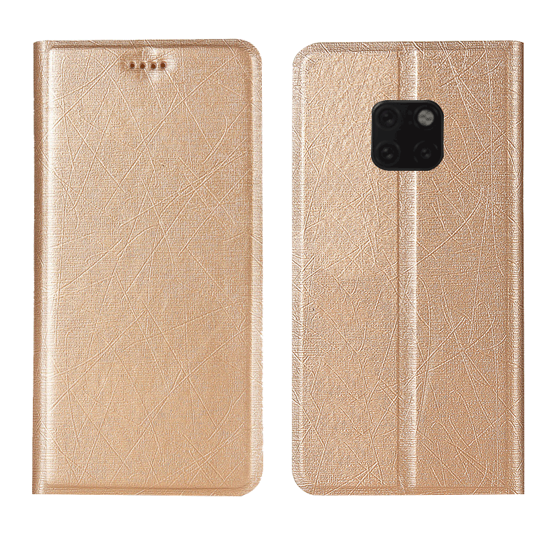 Etui Huawei Mate 20 Rs Tasker Guld Telefon, Cover Huawei Mate 20 Rs Læder Anti-fald Ny