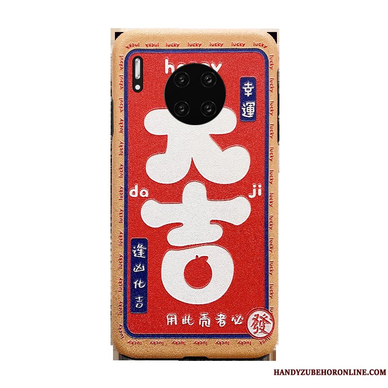 Etui Huawei Mate 30 Kreativ Anti-fald Net Red, Cover Huawei Mate 30 Beskyttelse Af Personlighed Telefon