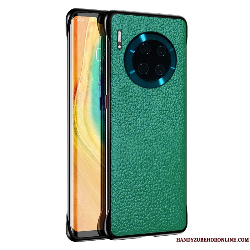 Etui Huawei Mate 30 Læder Telefonlæder Top, Cover Huawei Mate 30 Luksus Ramme Mønster