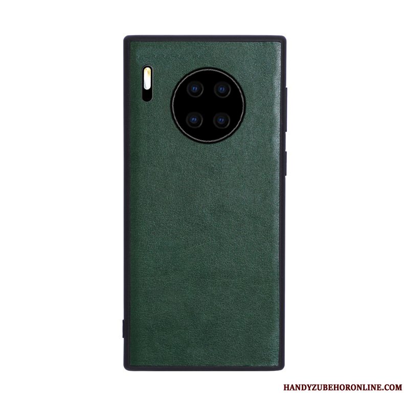 Etui Huawei Mate 30 Pro Blød Grøn Nubuck, Cover Huawei Mate 30 Pro Tasker Telefonaf Personlighed