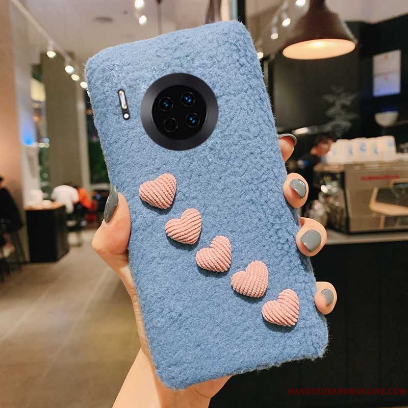 Etui Huawei Mate 30 Pro Kreativ High End Blå, Cover Huawei Mate 30 Pro Elskeren Plys