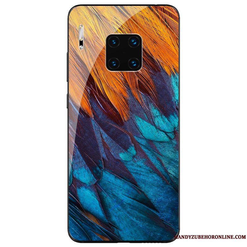 Etui Huawei Mate 30 Rs Tasker Af Personlighed Anti-fald, Cover Huawei Mate 30 Rs Silikone Glas Blå