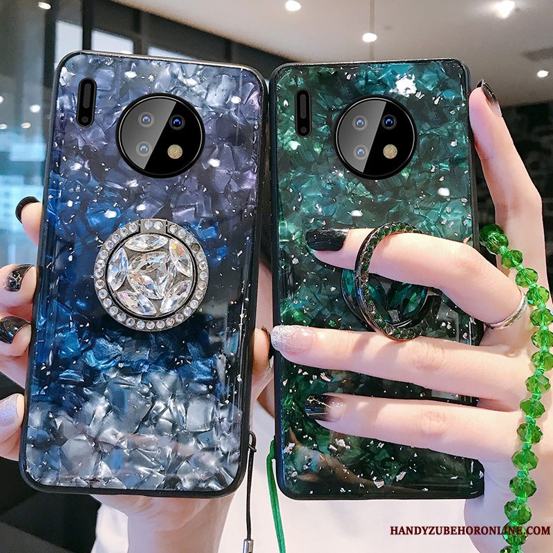 Etui Huawei Mate 30 Silikone Sølv Hængende Ornamenter, Cover Huawei Mate 30 Blød Spænde Hærdning