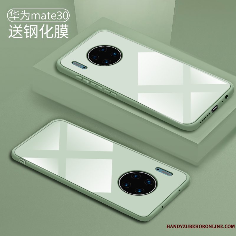 Etui Huawei Mate 30 Silikone Tynd Grøn, Cover Huawei Mate 30 Kreativ Telefonaf Personlighed