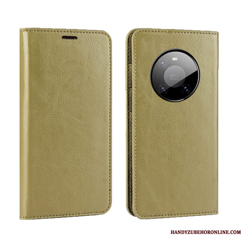 Etui Huawei Mate 40 Beskyttelse High End Gul, Cover Huawei Mate 40 Folio Telefonkvalitet