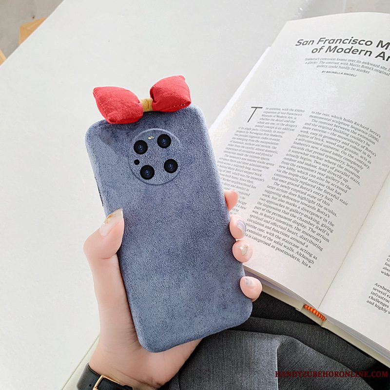 Etui Huawei Mate 40 Pro Beskyttelse Plys Grå, Cover Huawei Mate 40 Pro Blød Net Red Ny