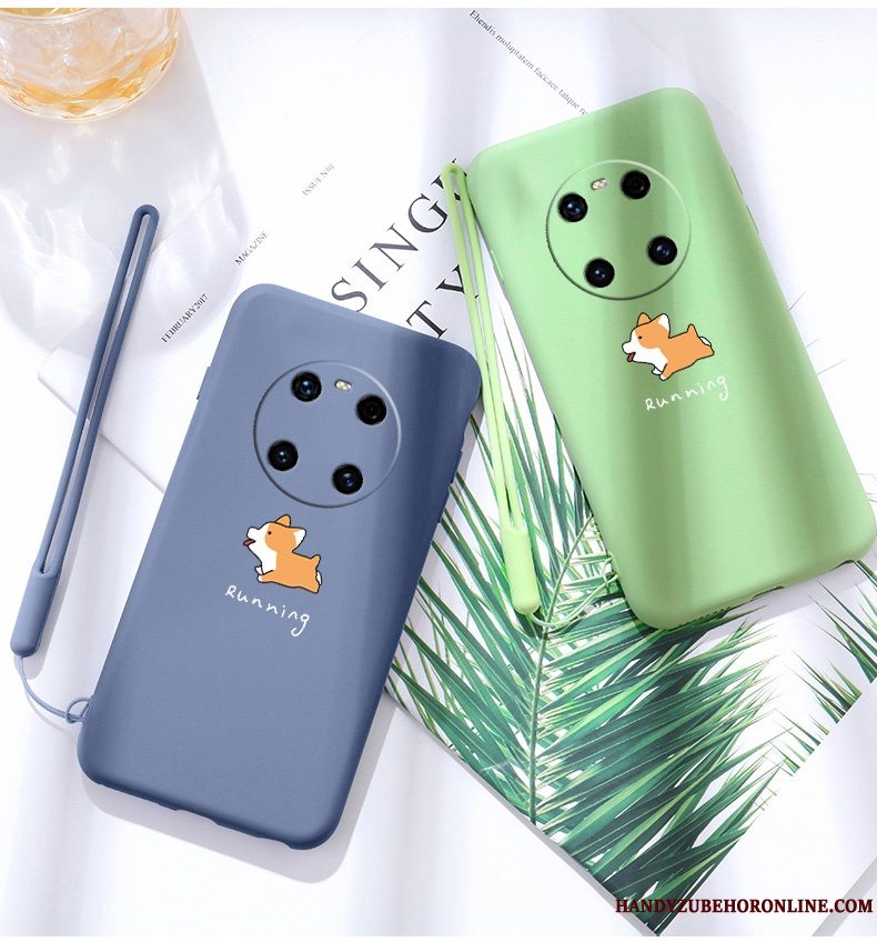 Etui Huawei Mate 40 Pro Kreativ Ny Telefon, Cover Huawei Mate 40 Pro Silikone Anti-fald Net Red