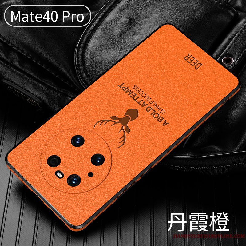 Etui Huawei Mate 40 Pro Silikone Ny Orange, Cover Huawei Mate 40 Pro Kreativ Telefonanti-fald