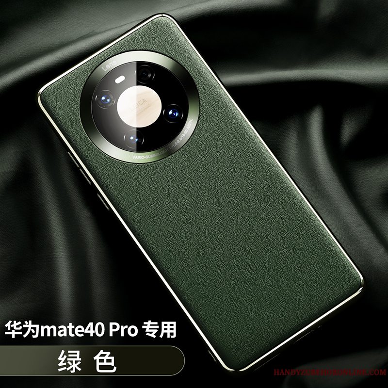 Etui Huawei Mate 40 Pro Tasker Elskeren High End, Cover Huawei Mate 40 Pro Beskyttelse Grøn Net Red
