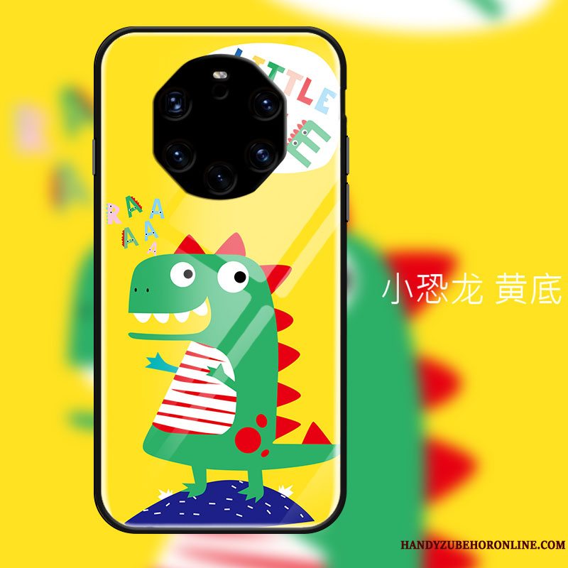 Etui Huawei Mate 40 Rs Kreativ Anti-fald Dragon, Cover Huawei Mate 40 Rs Cartoon Glas Trend