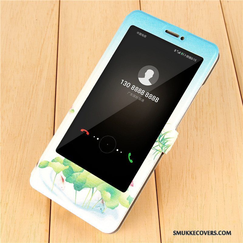 Etui Huawei Mate 9 Kreativ Vækstdvale Telefon, Cover Huawei Mate 9 Cartoon Blå Smuk