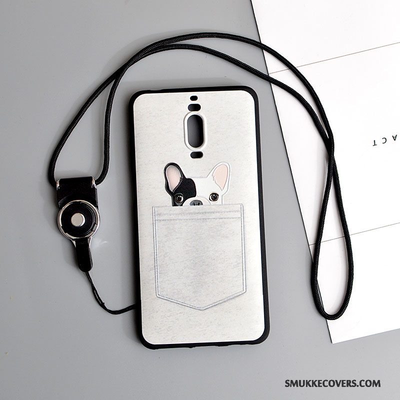 Etui Huawei Mate 9 Pro Blød Hvid Hængende Ornamenter, Cover Huawei Mate 9 Pro Silikone Anti-fald Telefon
