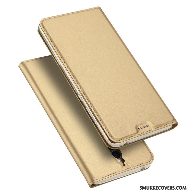 Etui Huawei Mate 9 Pro Folio Business Telefon, Cover Huawei Mate 9 Pro Læder Guld