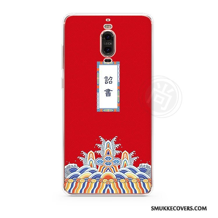 Etui Huawei Mate 9 Pro Kreativ Trend Telefon, Cover Huawei Mate 9 Pro Blød Rød Af Personlighed