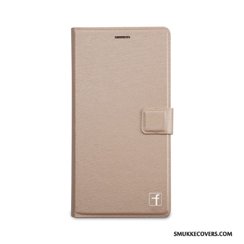 Etui Huawei Mate 9 Pro Læder Telefonhård, Cover Huawei Mate 9 Pro Folio Guld