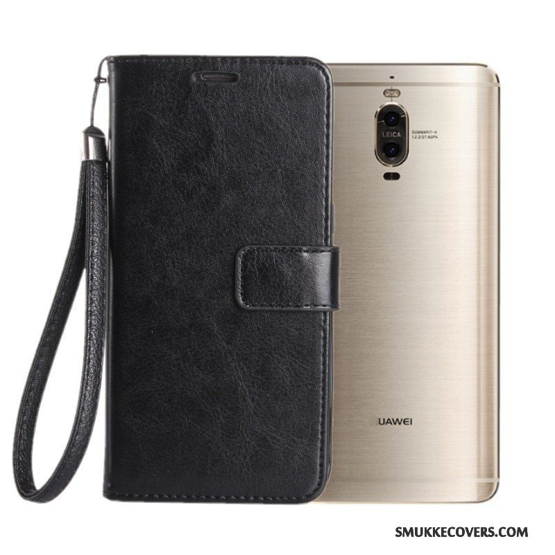 Etui Huawei Mate 9 Pro Silikone Sort Telefon, Cover Huawei Mate 9 Pro Beskyttelse