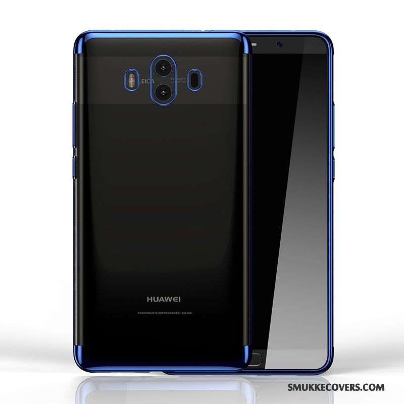 Etui Huawei Mate 9 Silikone Blå Gennemsigtig, Cover Huawei Mate 9 Trendy Telefon