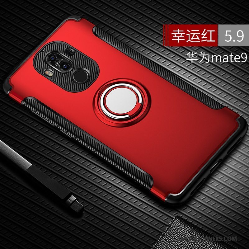 Etui Huawei Mate 9 Tasker Rød Telefon, Cover Huawei Mate 9 Kreativ Anti-fald