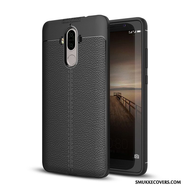 Etui Huawei Mate 9 Tasker Trend Telefon, Cover Huawei Mate 9 Blød Sort Anti-fald