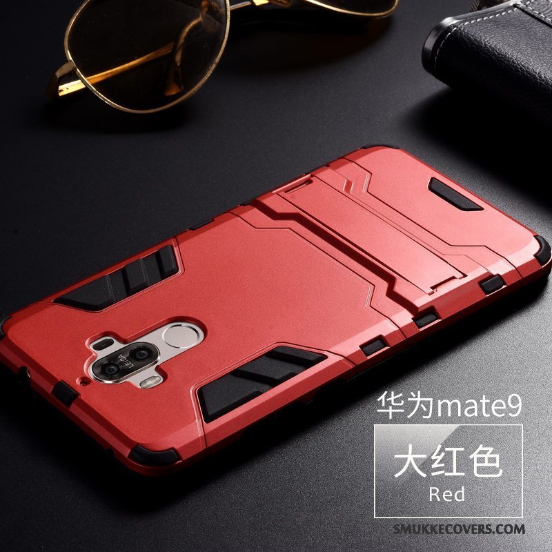 Etui Huawei Mate 9 Tasker Trend Telefon, Cover Huawei Mate 9 Silikone Anti-fald Rød
