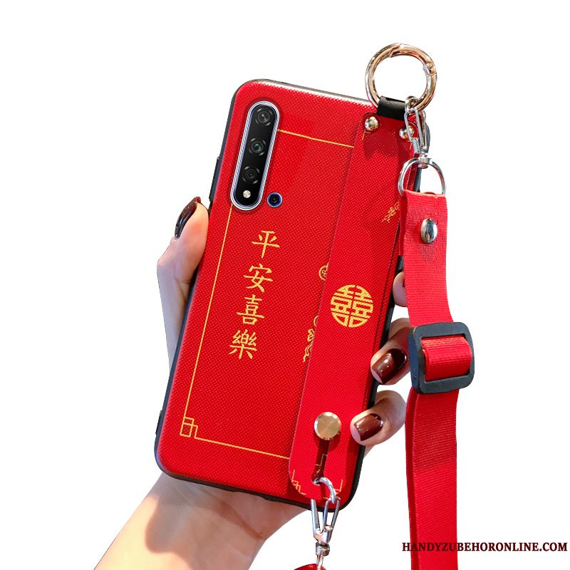 Etui Huawei Nova 5t Blød Ny Af Personlighed, Cover Huawei Nova 5t Rød Telefon