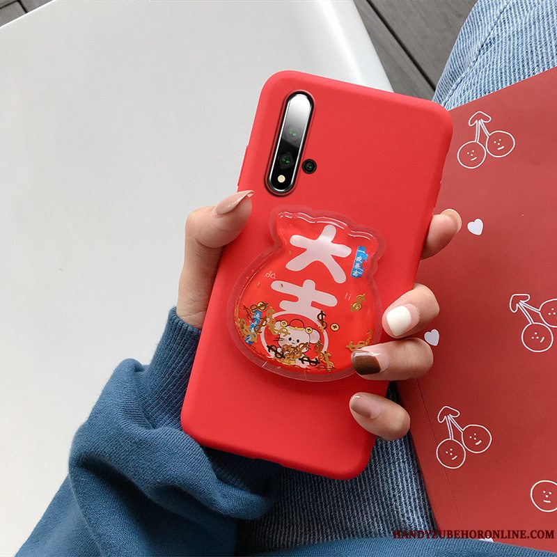 Etui Huawei Nova 5t Cartoon Net Red Smuk, Cover Huawei Nova 5t Silikone Quicksand Rotte