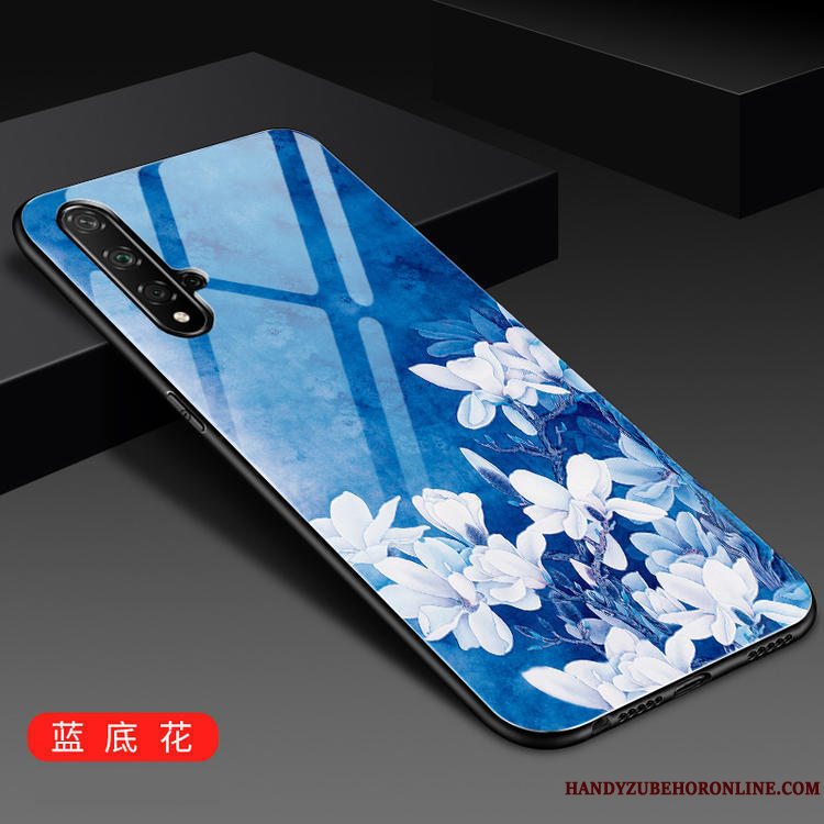 Etui Huawei Nova 5t Mode Anti-fald Telefon, Cover Huawei Nova 5t Trend Blå