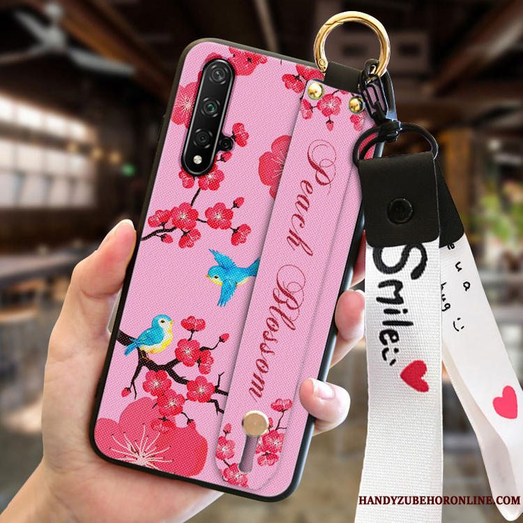 Etui Huawei Nova 5t Mode Ny Lyserød, Cover Huawei Nova 5t Silikone Anti-fald Telefon