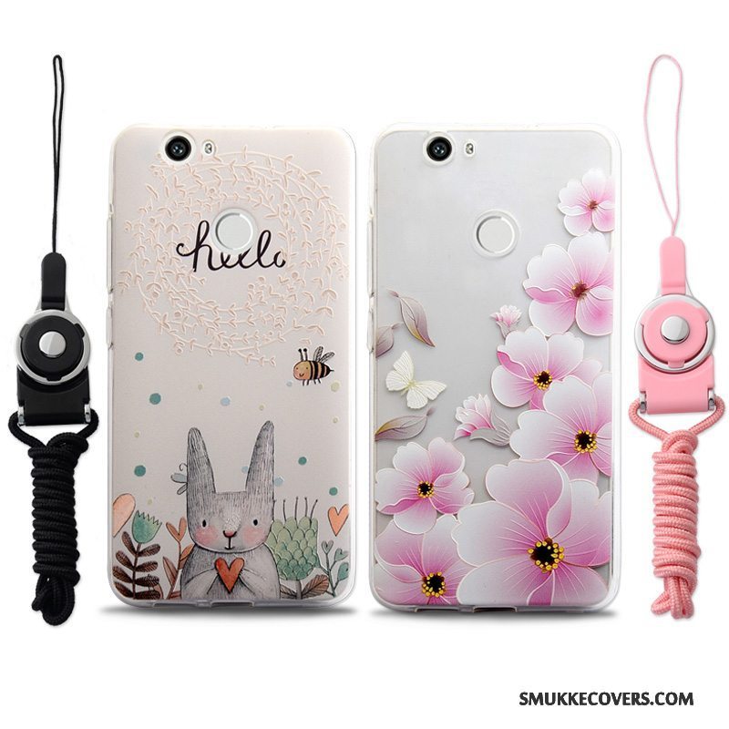 Etui Huawei Nova Relief Hængende Ornamenter Lille Sektion, Cover Huawei Nova Telefonlyserød