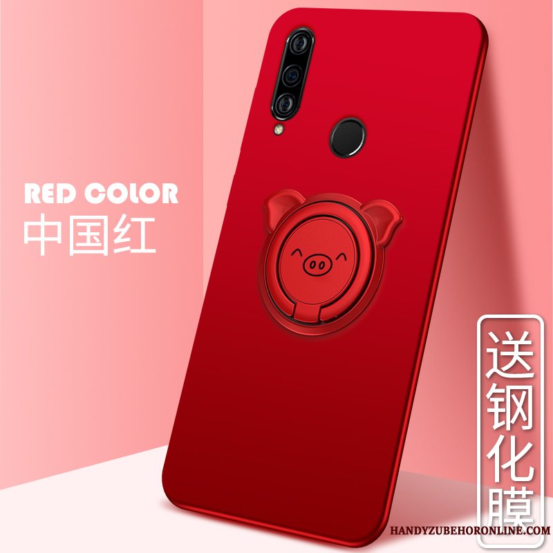 Etui Huawei P Smart+ 2019 Blød Rød Telefon, Cover Huawei P Smart+ 2019 Beskyttelse Af Personlighed