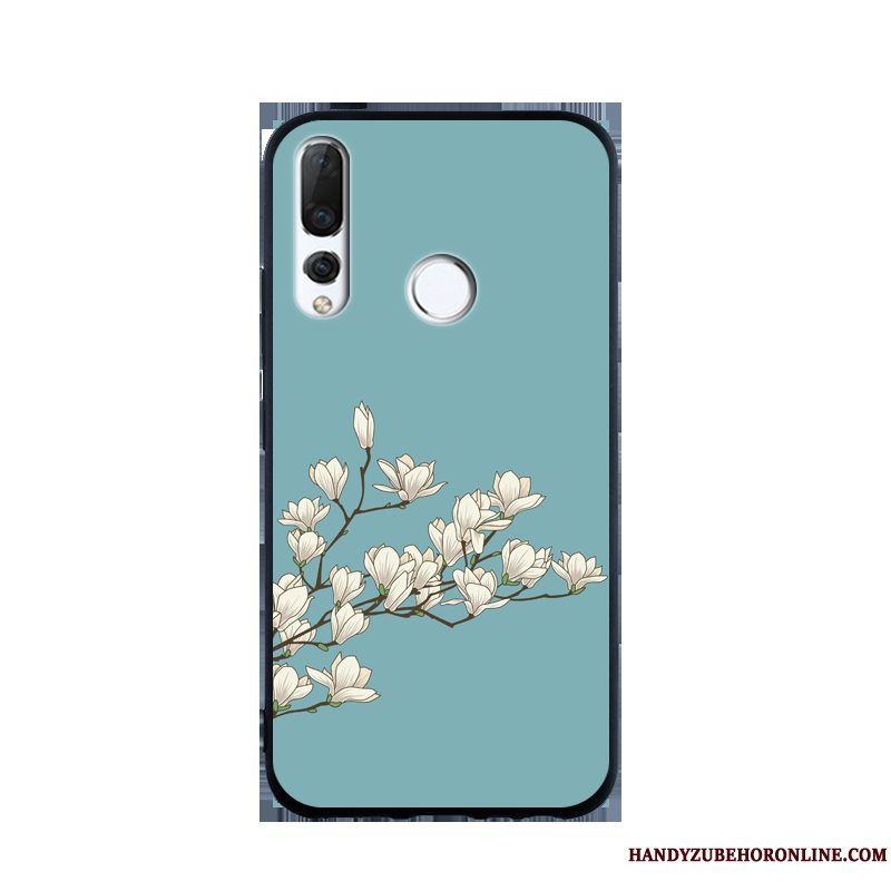 Etui Huawei P Smart+ 2019 Blød Telefongrøn, Cover Huawei P Smart+ 2019 Hængende Ornamenter Ny