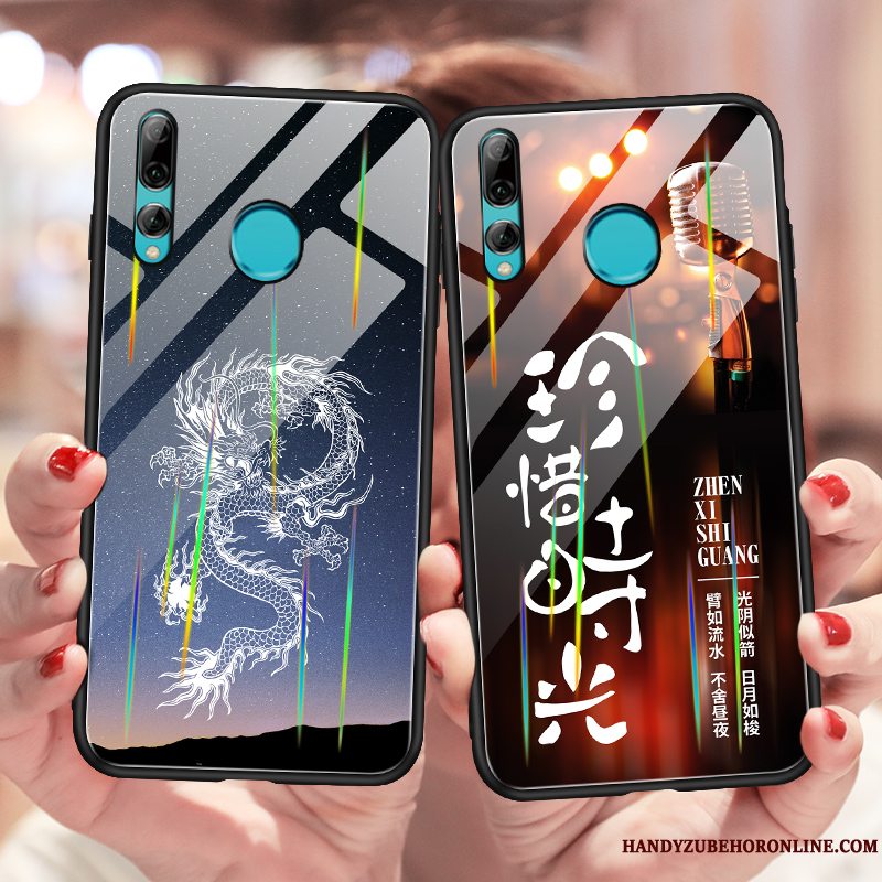 Etui Huawei P Smart+ 2019 Kreativ Lyser Trend, Cover Huawei P Smart+ 2019 Dragon Telefon