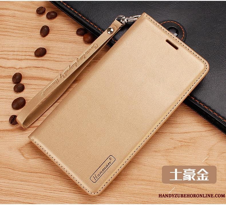 Etui Huawei P Smart 2019 Læder Hængende Ornamenter Telefon, Cover Huawei P Smart 2019 Folio Guld Kort