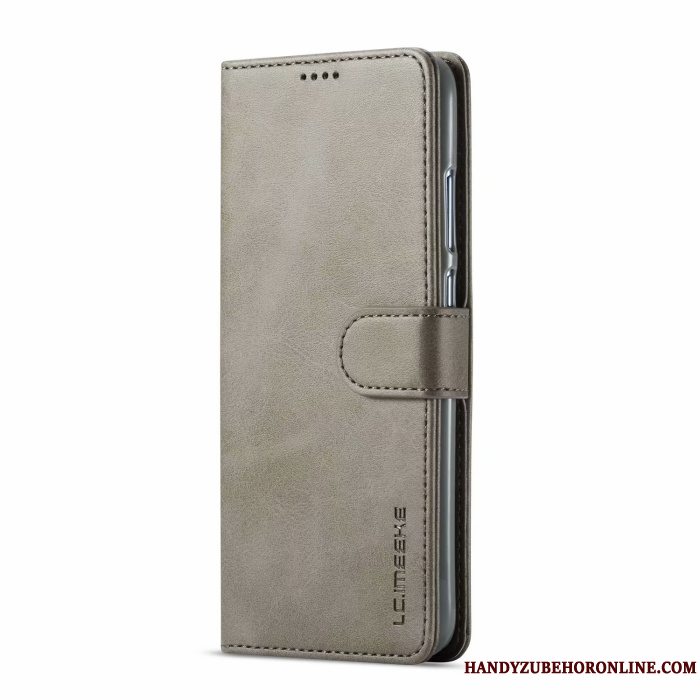 Etui Huawei P Smart 2019 Læder Kort Ungdom, Cover Huawei P Smart 2019 Folio Grå Telefon