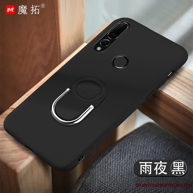 Etui Huawei P Smart+ 2019 Silikone Sort Telefon, Cover Huawei P Smart+ 2019