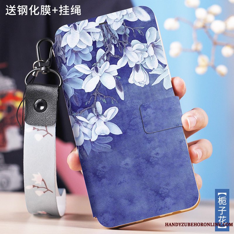 Etui Huawei P Smart+ 2019 Tasker Anti-fald Af Personlighed, Cover Huawei P Smart+ 2019 Blød Mørkeblå Telefon
