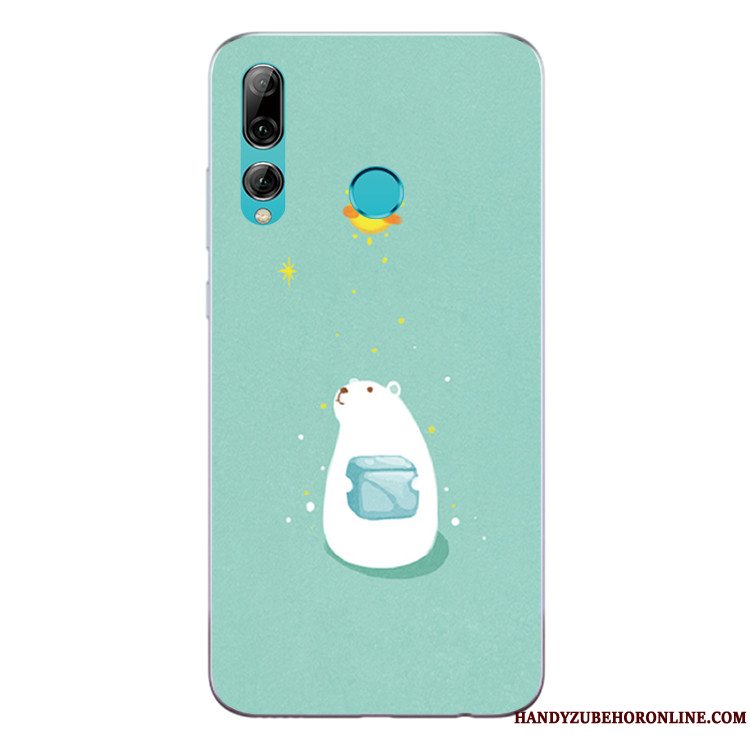 Etui Huawei P Smart+ 2019 Tasker Smuk Telefon, Cover Huawei P Smart+ 2019 Blød Grøn Bjørn