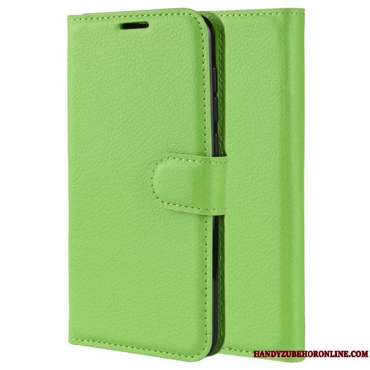 Etui Huawei P Smart 2020 Læder Grøn Nubuck, Cover Huawei P Smart 2020 Folio Skridsikre Telefon