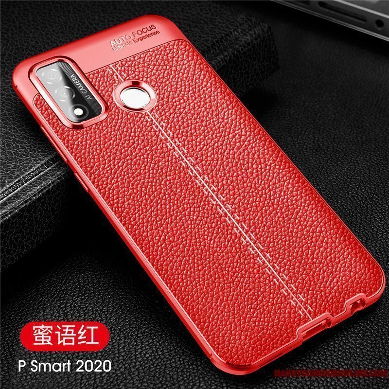 Etui Huawei P Smart 2020 Tasker Business Rød, Cover Huawei P Smart 2020 Beskyttelse Let Tynd Anti-fald