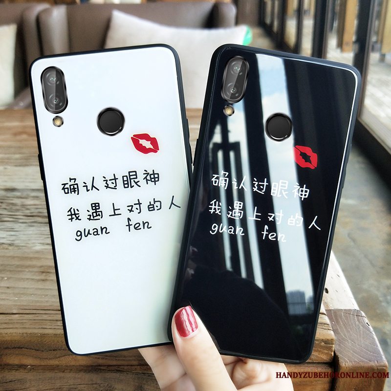 Etui Huawei P Smart+ Kreativ Elskeren Sort, Cover Huawei P Smart+ Beskyttelse Nat Trendy