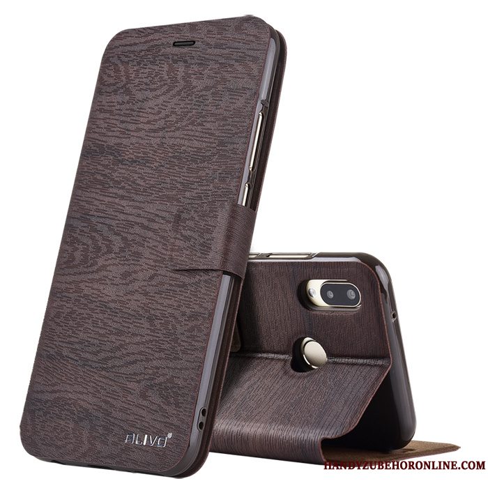 Etui Huawei P Smart+ Læder Af Personlighed Telefon, Cover Huawei P Smart+ Folio Anti-fald Nubuck