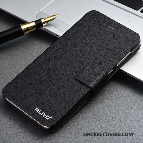 Etui Huawei P Smart Læder Sort Telefon, Cover Huawei P Smart Folio