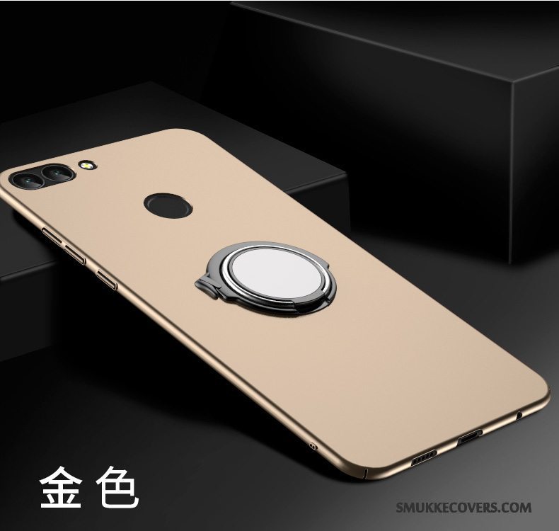 Etui Huawei P Smart Silikone Guld Nubuck, Cover Huawei P Smart Tasker Anti-fald Hård