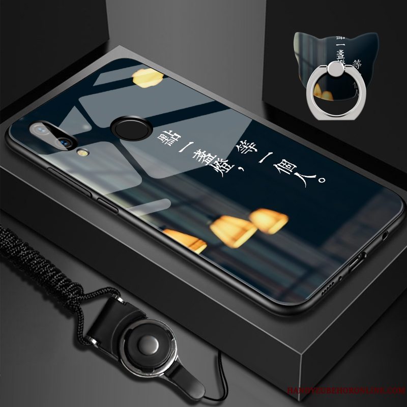 Etui Huawei P Smart+ Silikone Kinesisk Stil Telefon, Cover Huawei P Smart+ Blød Spejl Hård