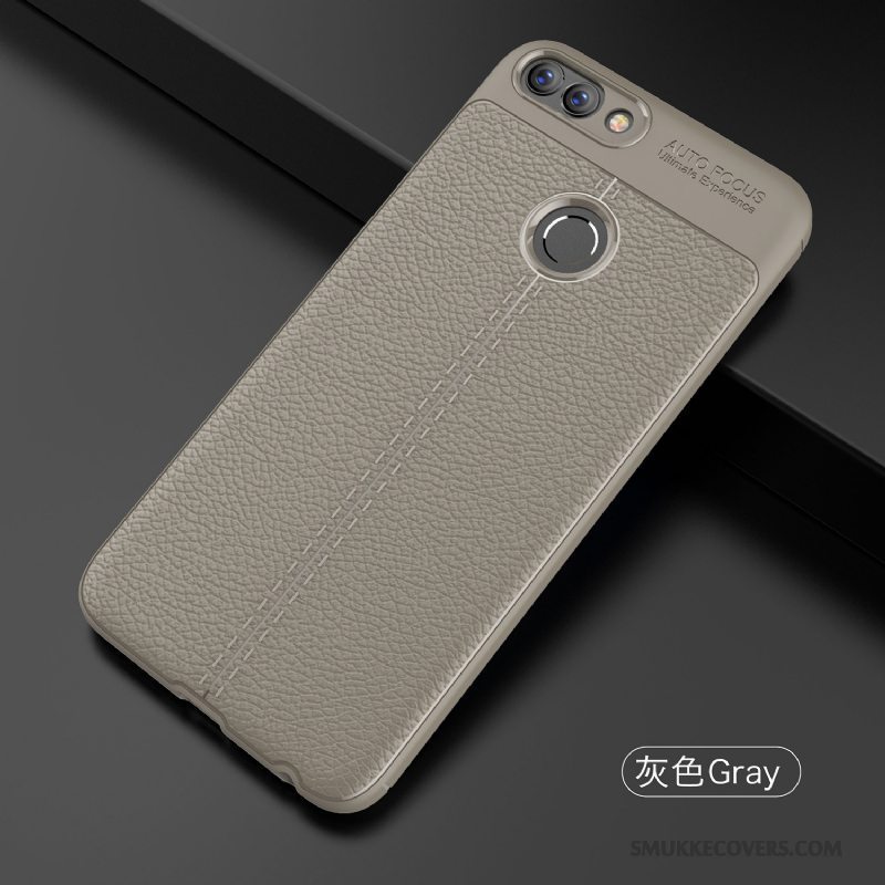 Etui Huawei P Smart Tasker Telefongrå, Cover Huawei P Smart Silikone Anti-fald