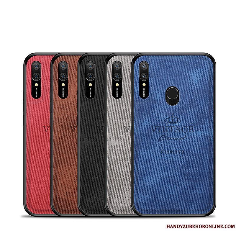 Etui Huawei P Smart Z Tasker Mønster Mørkeblå, Cover Huawei P Smart Z Af Personlighed Klud