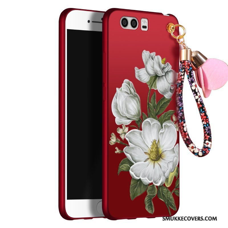 Etui Huawei P10 Blød Af Personlighed Blomster, Cover Huawei P10 Silikone Nubuck Telefon